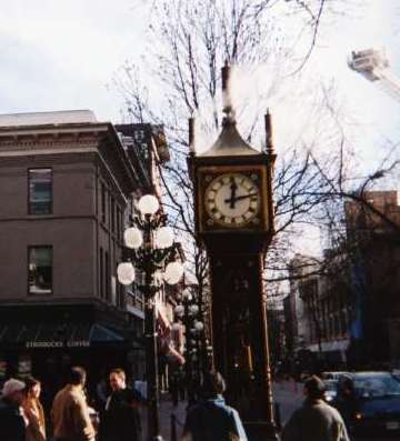 ギャスタウンにある蒸気時計