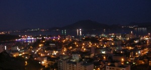 儒達山の夜景