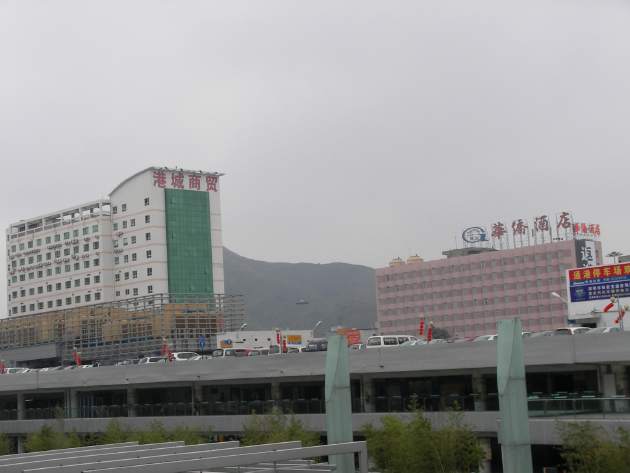 華僑酒店方面の風景