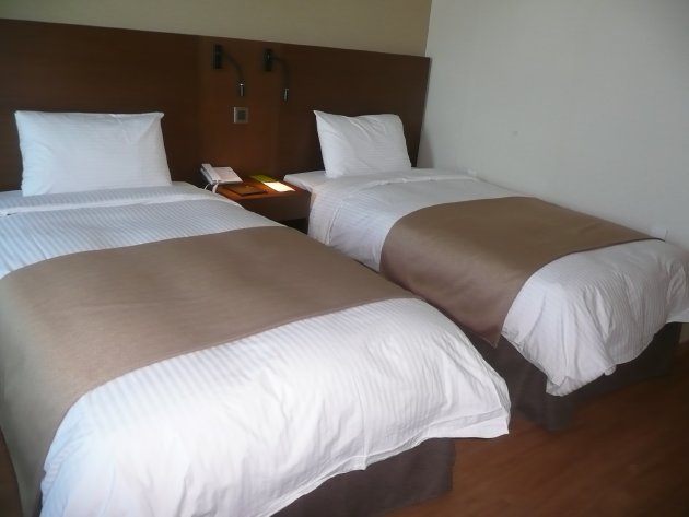 クラウンハーバーホテル釜山のベッド