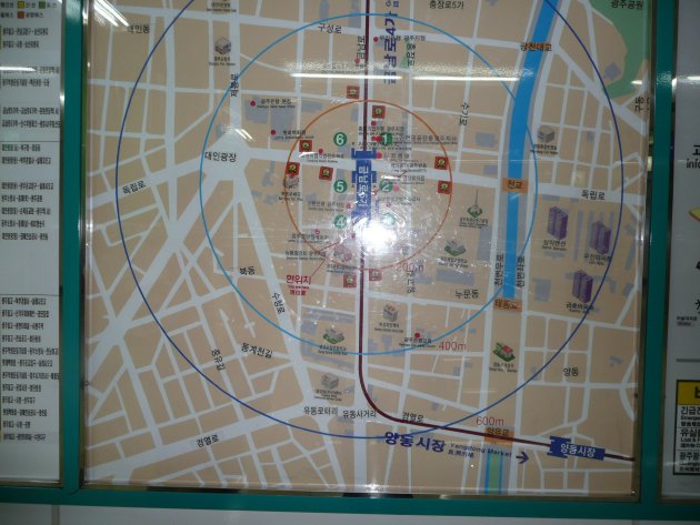 錦南路5街駅周辺の地図