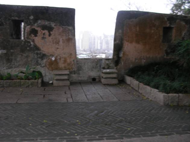砦の中から見た風景
