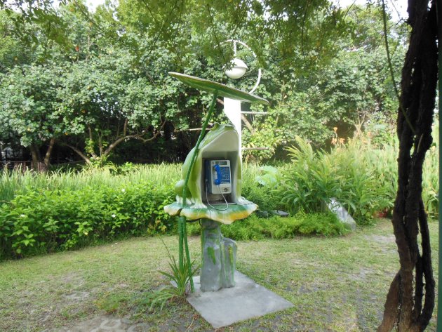 台北植物園内にある電話ボックス